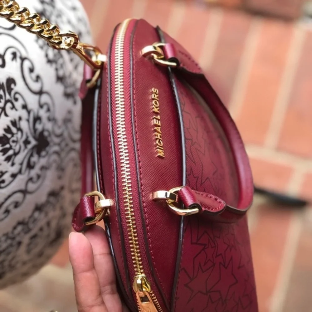 Michael kors Emmy mulberry small dome satchel bag
